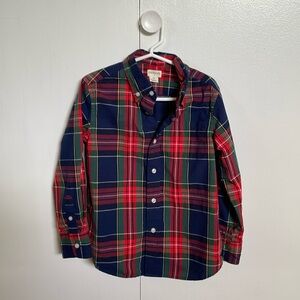 Jcrew Crewcuts factory holiday plaid button down.